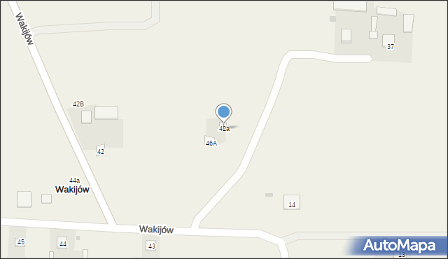 Wakijów, Wakijów, 42a, mapa Wakijów