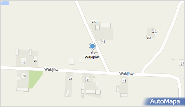 Wakijów, Wakijów, 44a, mapa Wakijów