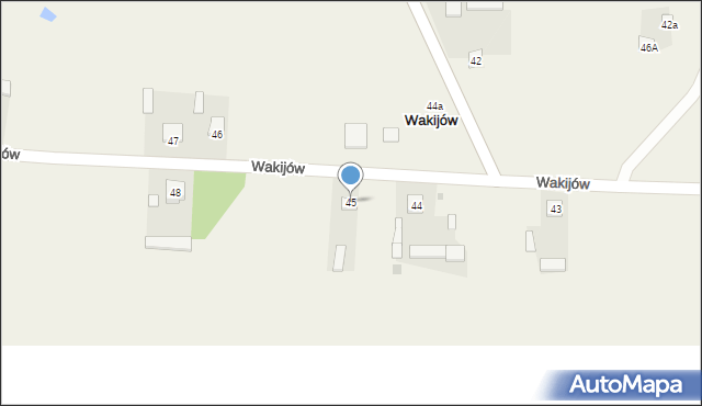 Wakijów, Wakijów, 45, mapa Wakijów