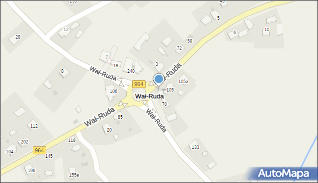 Wał-Ruda, Wał-Ruda, 238A, mapa Wał-Ruda