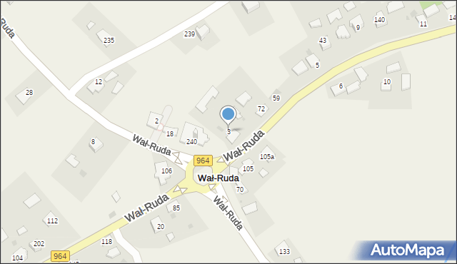 Wał-Ruda, Wał-Ruda, 3, mapa Wał-Ruda