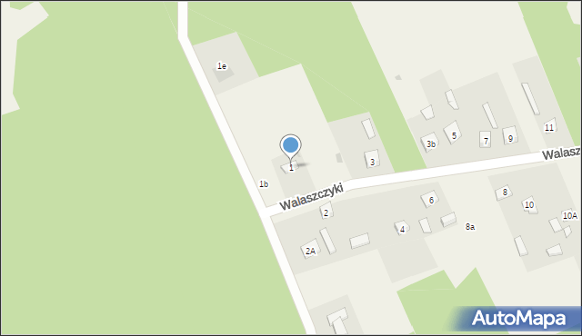 Walaszczyki, Walaszczyki, 1, mapa Walaszczyki