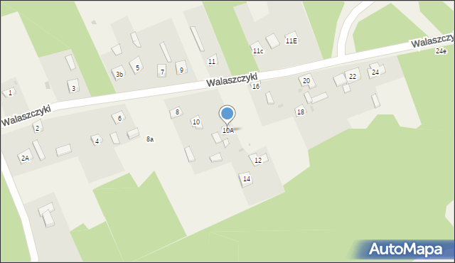 Walaszczyki, Walaszczyki, 10A, mapa Walaszczyki