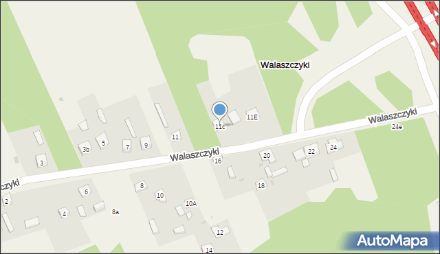 Walaszczyki, Walaszczyki, 11c, mapa Walaszczyki