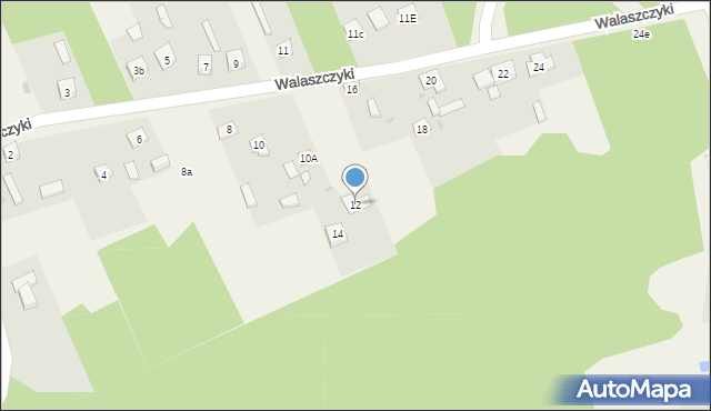 Walaszczyki, Walaszczyki, 12, mapa Walaszczyki