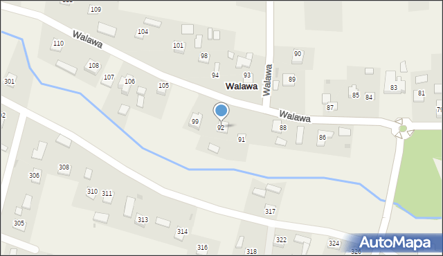 Walawa, Walawa, 92, mapa Walawa