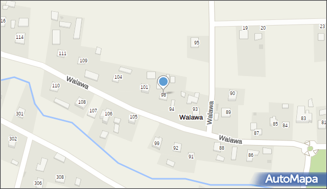 Walawa, Walawa, 98, mapa Walawa