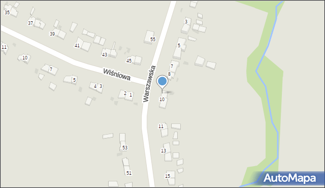 Wałbrzych, Warszawska, 9, mapa Wałbrzycha