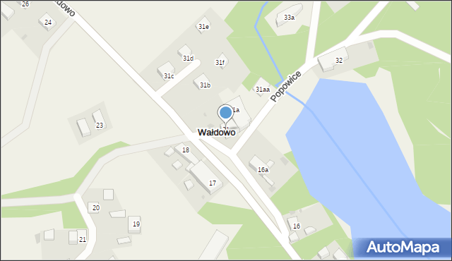 Wałdowo, Wałdowo, 31, mapa Wałdowo