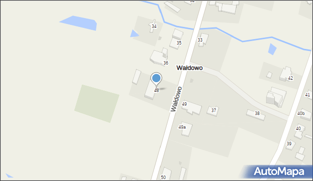 Wałdowo, Wałdowo, 48, mapa Wałdowo