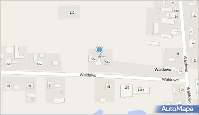 Wałdowo, Wałdowo, 60, mapa Wałdowo