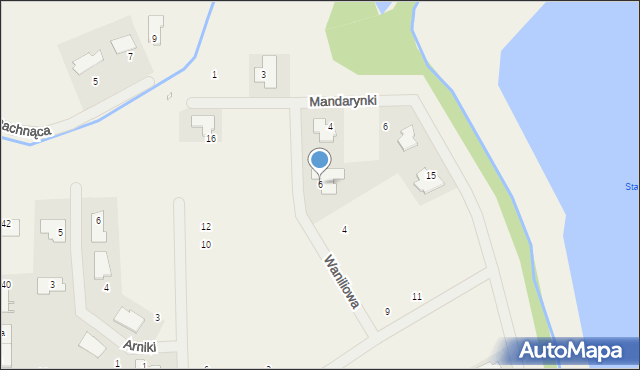 Walendów, Waniliowa, 6, mapa Walendów