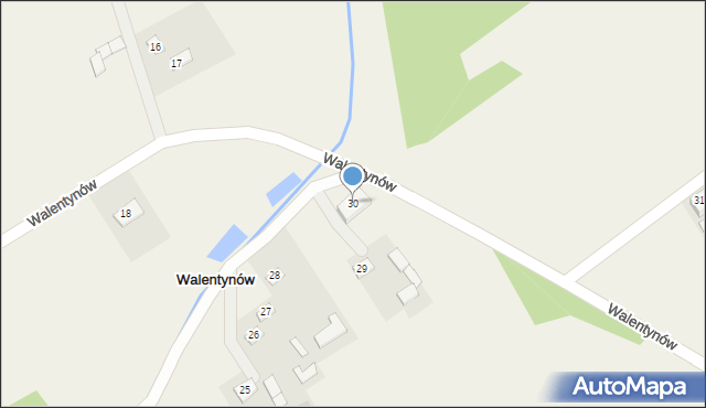 Walentynów, Walentynów, 30, mapa Walentynów