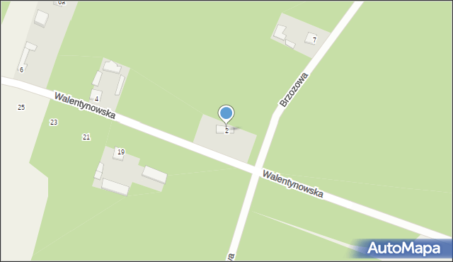 Walentynów, Walentynowska, 2, mapa Walentynów