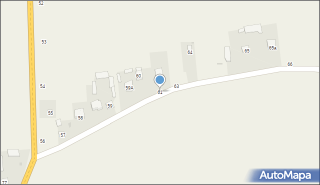 Walentynów, Walentynów, 61, mapa Walentynów