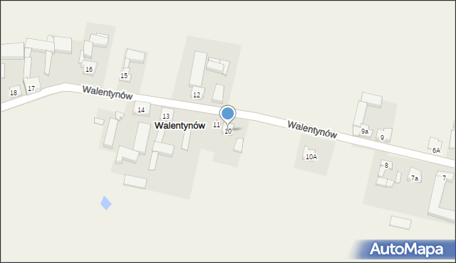 Walentynów, Walentynów, 10, mapa Walentynów