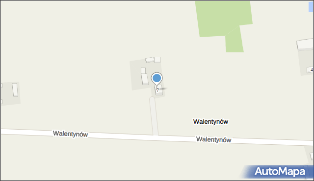 Walentynów, Walentynów, 7, mapa Walentynów