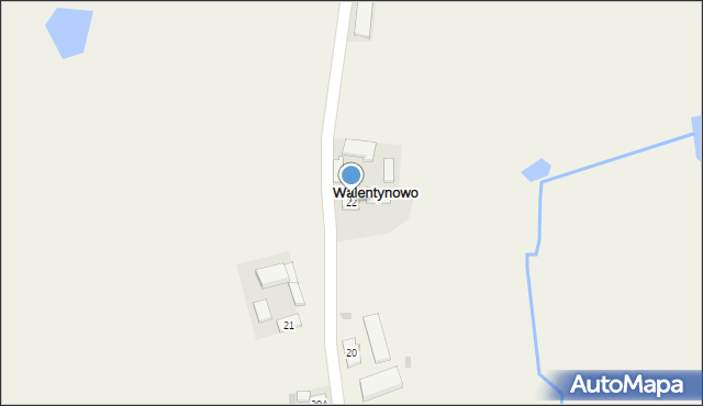 Walentynowo, Walentynowo, 22, mapa Walentynowo