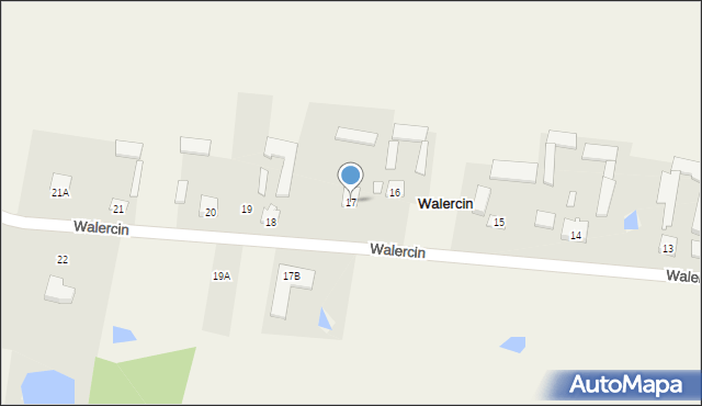 Walercin, Walercin, 17, mapa Walercin