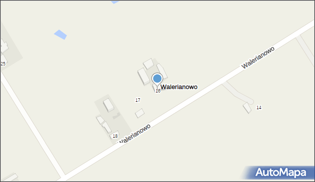 Walerianowo, Walerianowo, 16, mapa Walerianowo