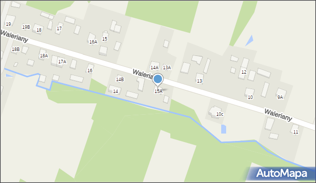 Waleriany, Waleriany, 15A, mapa Waleriany