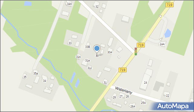 Waleriany, Waleriany, 30, mapa Waleriany