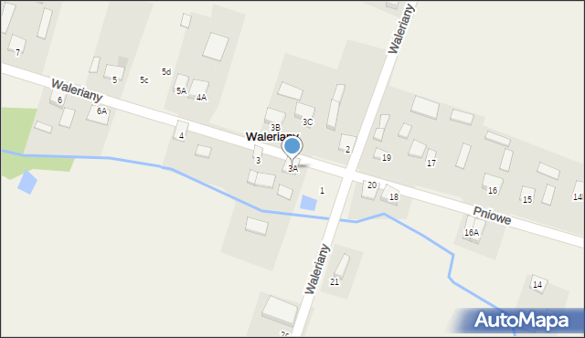 Waleriany, Waleriany, 3A, mapa Waleriany