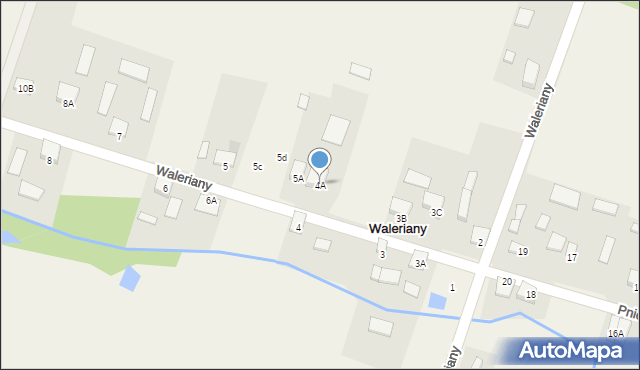 Waleriany, Waleriany, 4A, mapa Waleriany