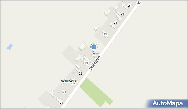 Walewice, Walewice, 20, mapa Walewice