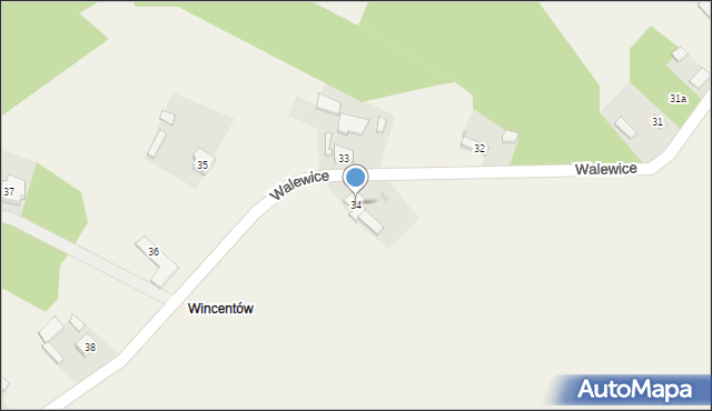 Walewice, Walewice, 34, mapa Walewice