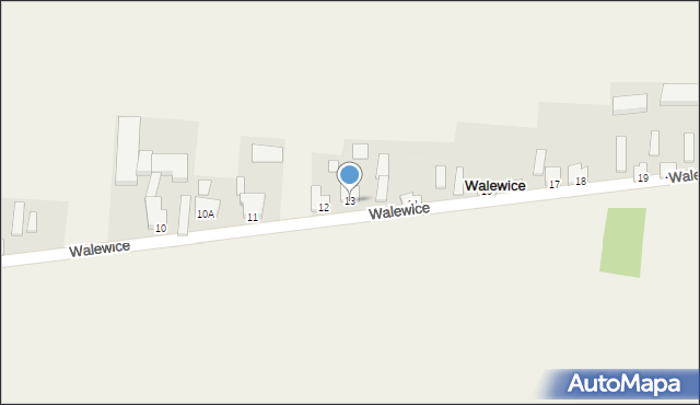 Walewice, Walewice, 13, mapa Walewice