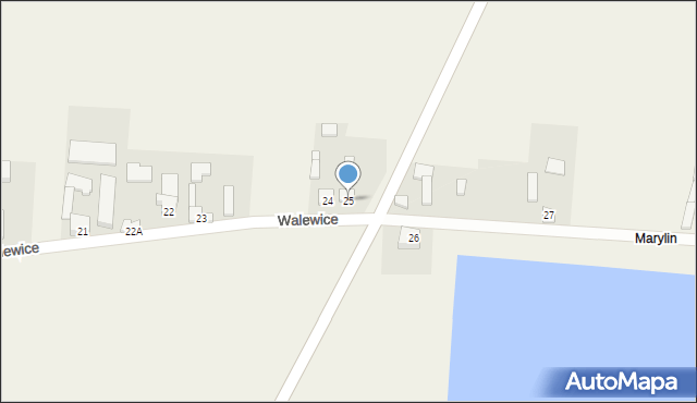 Walewice, Walewice, 25, mapa Walewice