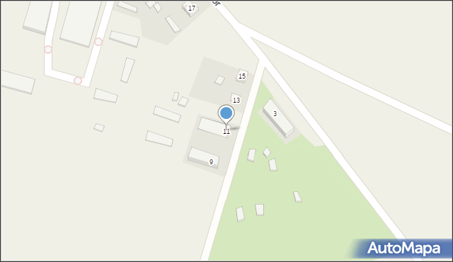 Waliły-Dwór, Waliły-Dwór, 11, mapa Waliły-Dwór