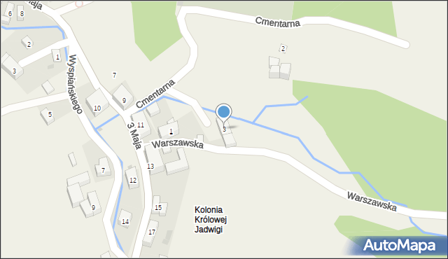 Walim, Warszawska, 3, mapa Walim