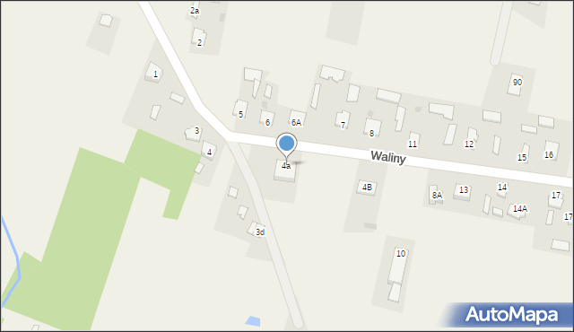 Waliny, Waliny, 4a, mapa Waliny