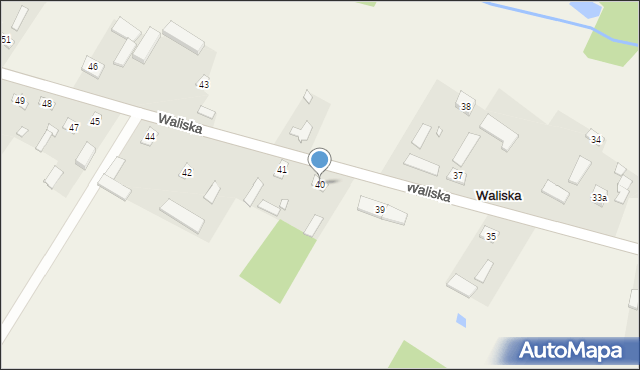 Waliska, Waliska, 40, mapa Waliska