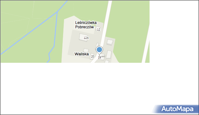 Waliska, Waliska, 14, mapa Waliska