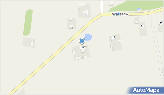 Waliszew, Waliszew, 18A, mapa Waliszew