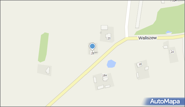 Waliszew, Waliszew, 19, mapa Waliszew