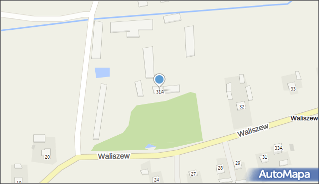 Waliszew, Waliszew, 31A, mapa Waliszew