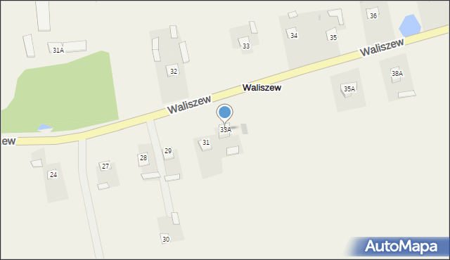 Waliszew, Waliszew, 33A, mapa Waliszew