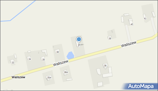 Waliszew, Waliszew, 37, mapa Waliszew