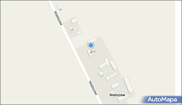 Waliszew, Waliszew, 16, mapa Waliszew