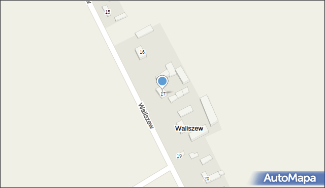 Waliszew, Waliszew, 17, mapa Waliszew