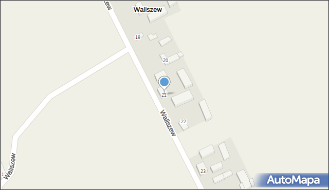 Waliszew, Waliszew, 21, mapa Waliszew