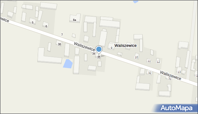 Waliszewice, Waliszewice, 35, mapa Waliszewice