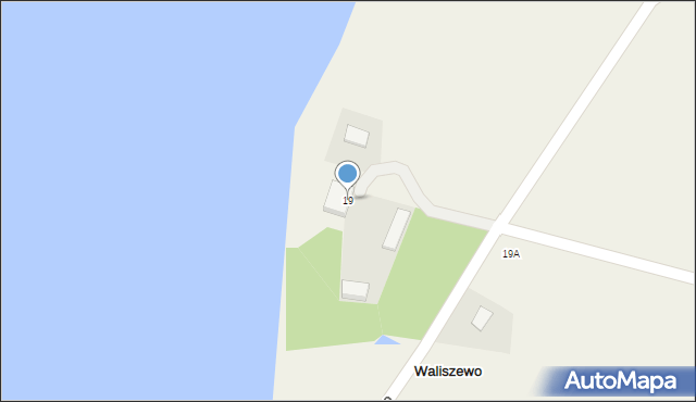 Waliszewo, Waliszewo, 19, mapa Waliszewo