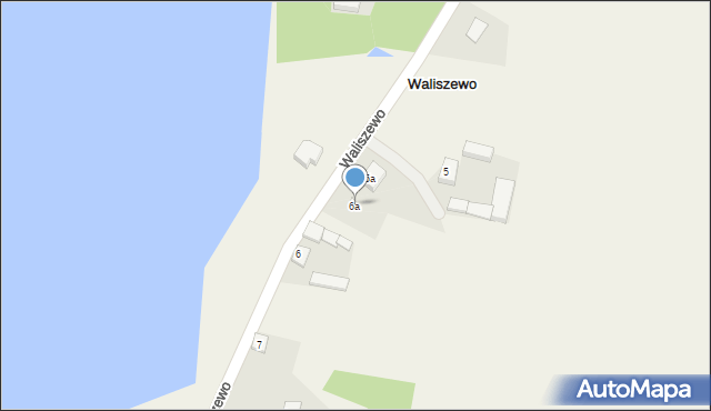 Waliszewo, Waliszewo, 6a, mapa Waliszewo