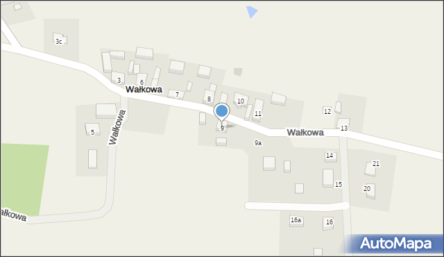 Wałkowa, Wałkowa, 9, mapa Wałkowa