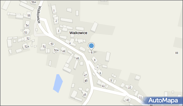 Walkowice, Walkowice, 5, mapa Walkowice